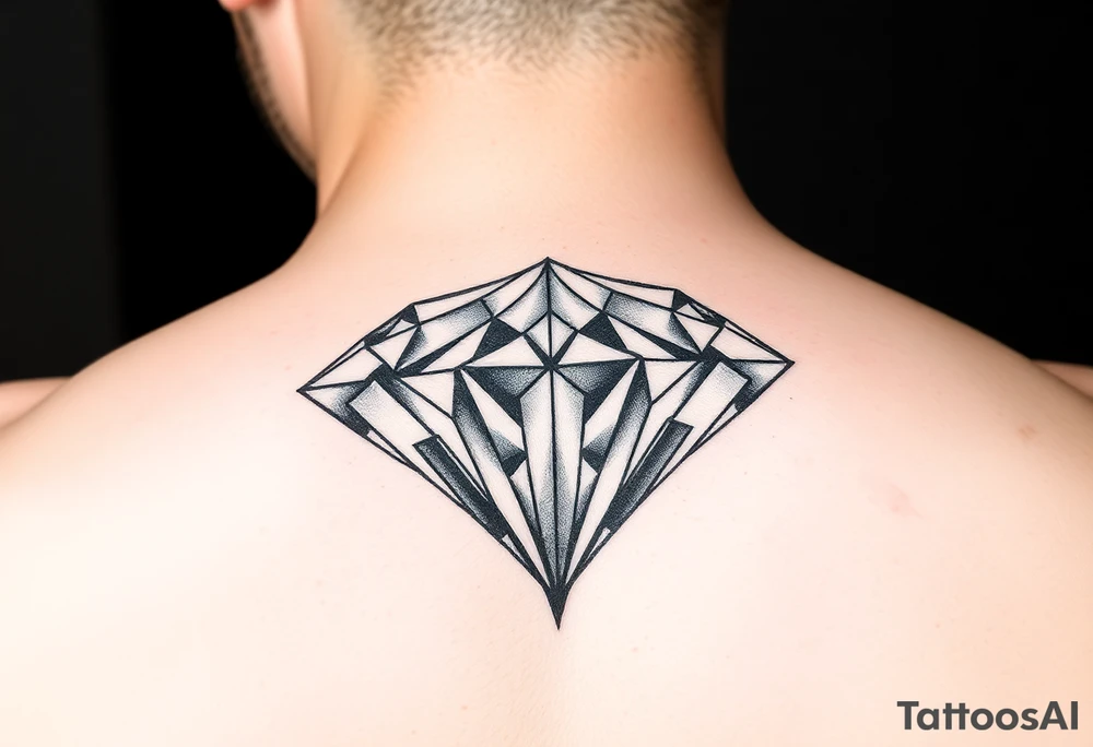 Melted diamond tattoo idea