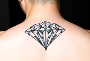 Melted diamond tattoo idea