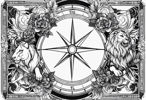 Zodiac Leo and sagittarius tattoo idea