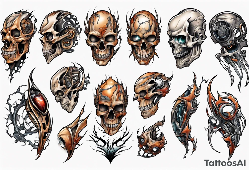 ripped skin tattoo idea
