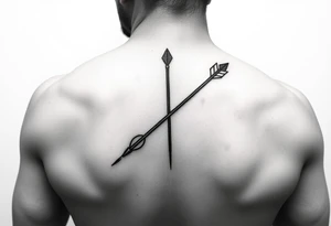 Bow and arrow tattoo idea