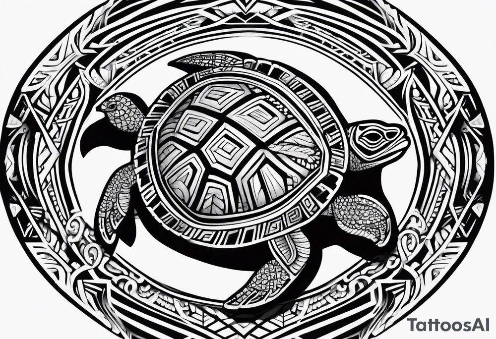 Samoan turtle tattoo idea