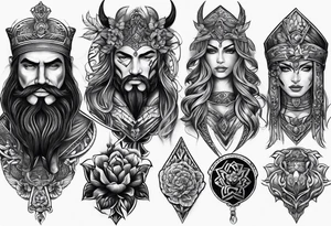 leather man tattoo idea