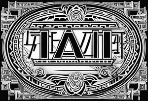 Lettering Bamboo, Aztec Japan tattoo idea