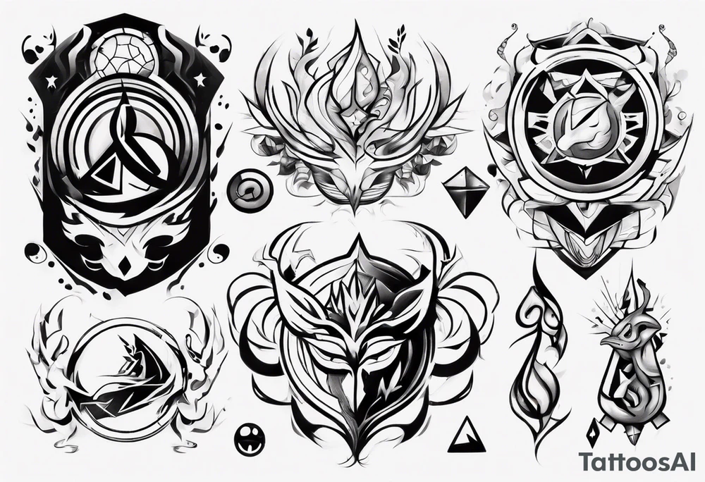 Finding peace in gaming tattoo idea