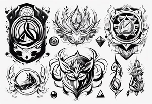 Finding peace in gaming tattoo idea