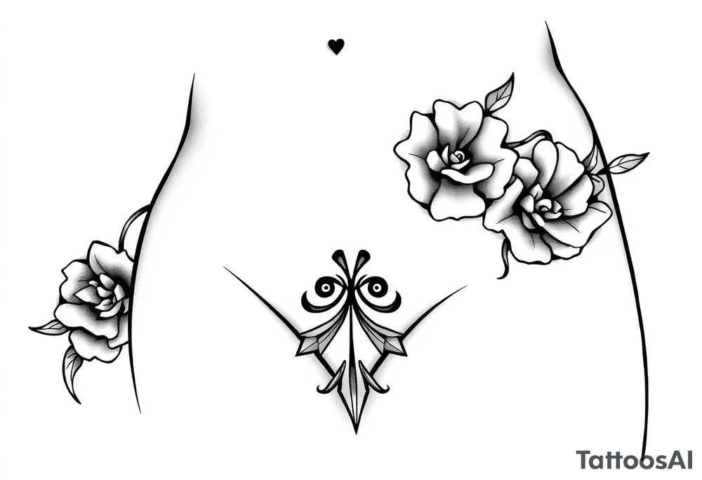 hip tattoo on the hip tattoo idea