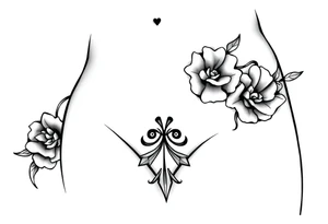 hip tattoo on the hip tattoo idea