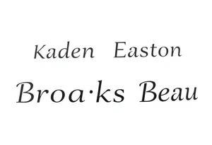 Kaden Easton Brooks Beau made into a crossword puzzle tattoo idea