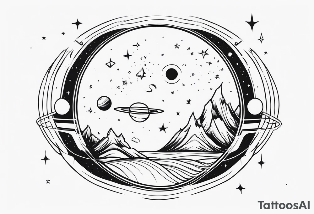 Space tattoo idea