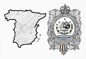 Original, Spain, Ecuador y Venezuela tattoo idea