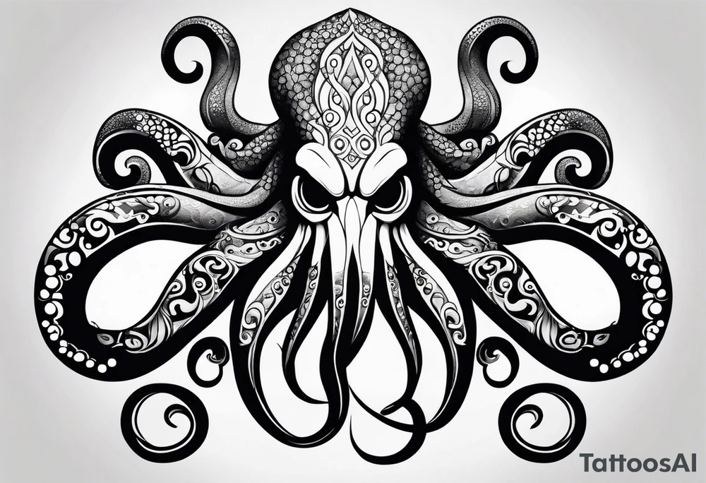 octopus arm sleeve tattoo idea