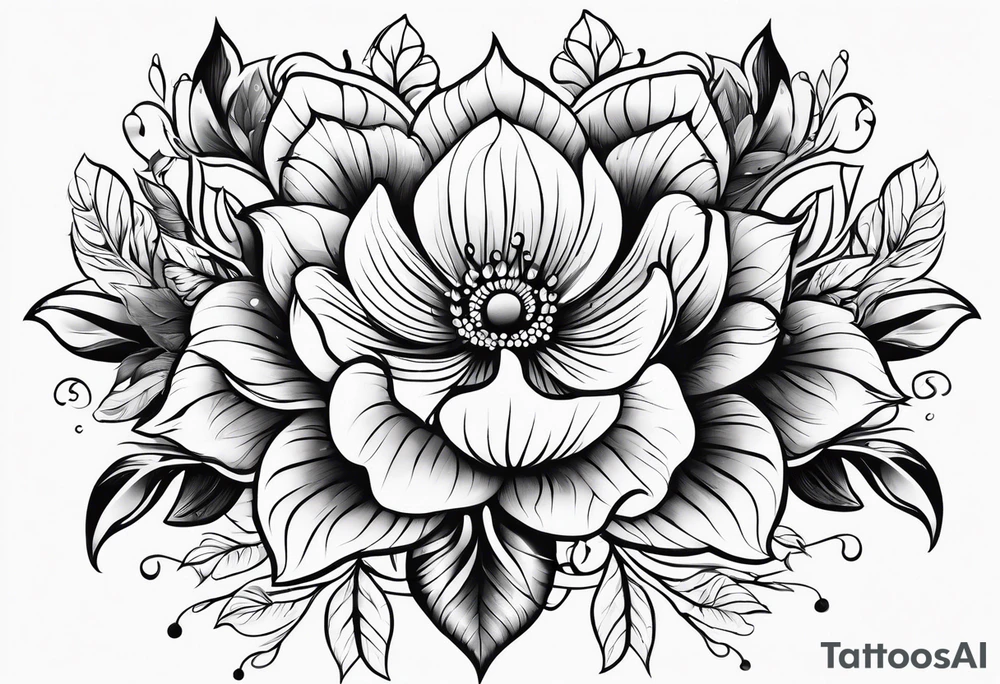 Florals tattoo idea