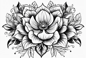 Florals tattoo idea