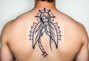 Mother mary tattoo idea