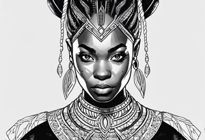 Shuri as the black panther tattoo idea