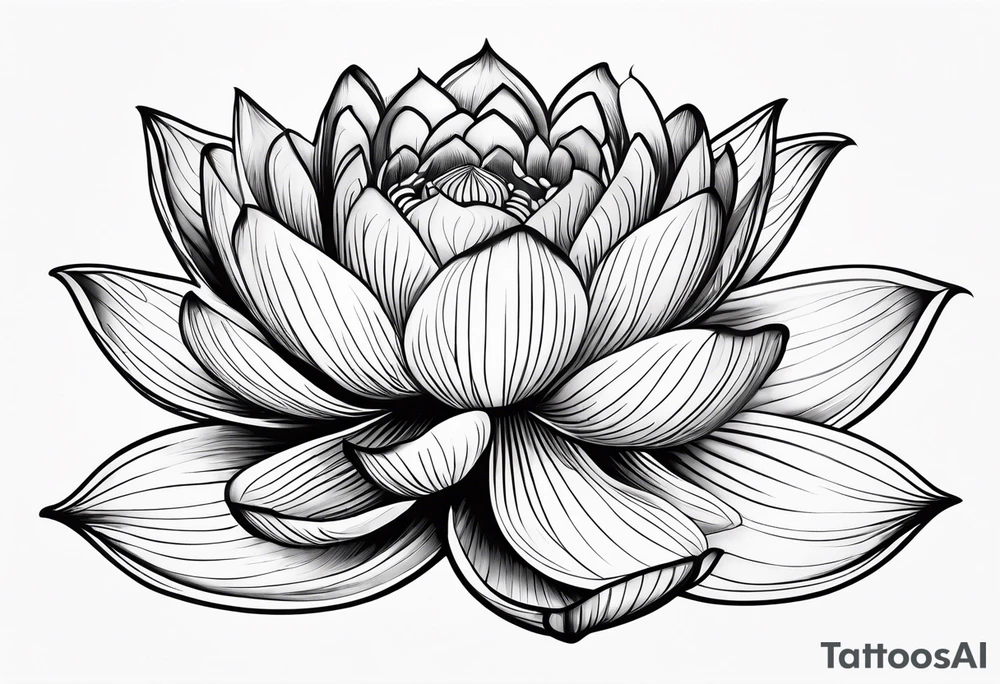 Taro lotus tattoo idea
