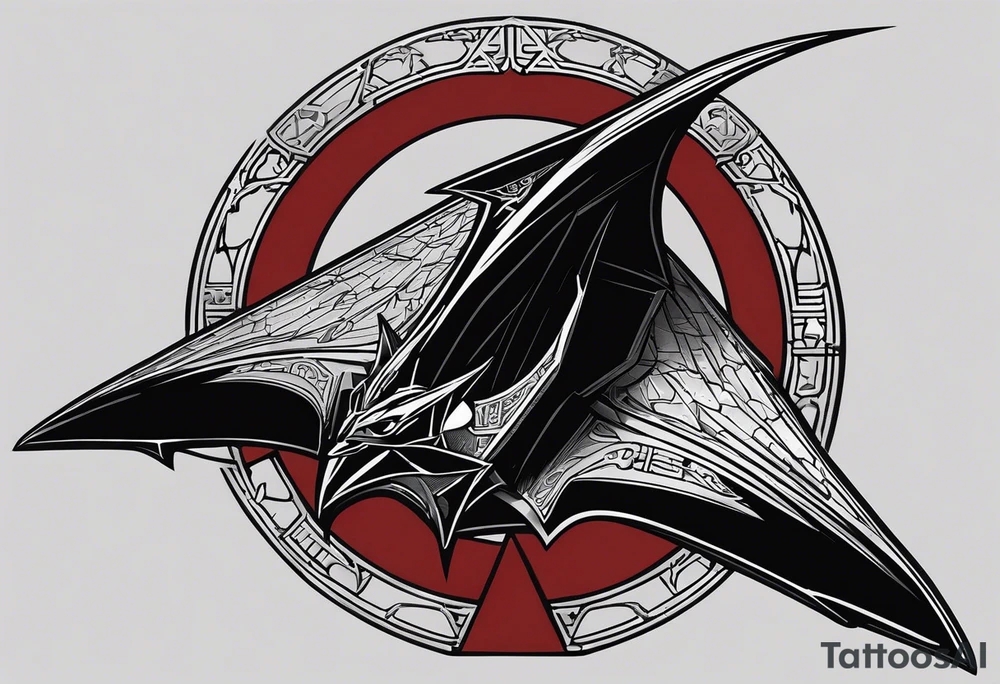 i have tattoos on my left arm that relate to the Klingons in Star Trek, including the symbol of the klingon empire, the bat'leth sword, SOME KLINGON WRITING, AND A BIRD OF PREy starship. am looking for filler and additional details that are visually simiLAR and complimentary to the imagery i am using already. tattoo idea