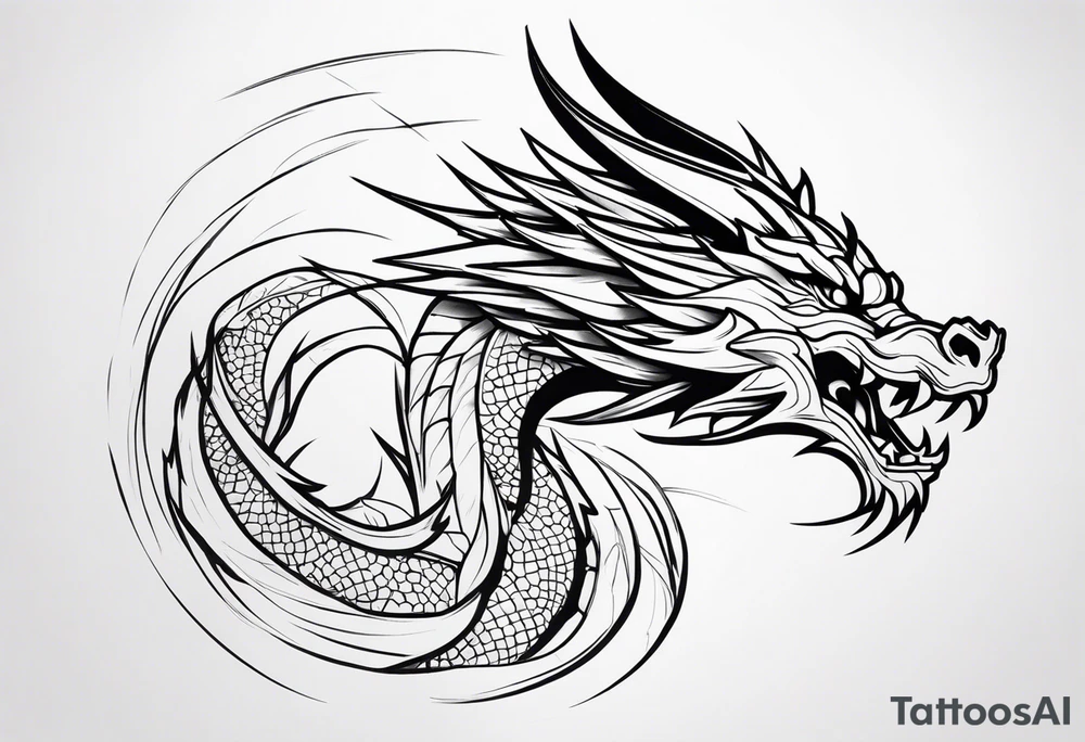 dragon tattoo idea