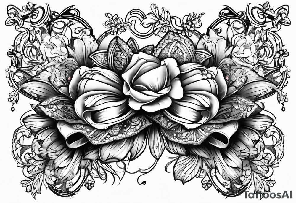 Lacey bows tattoo idea