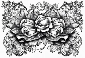 Lacey bows tattoo idea