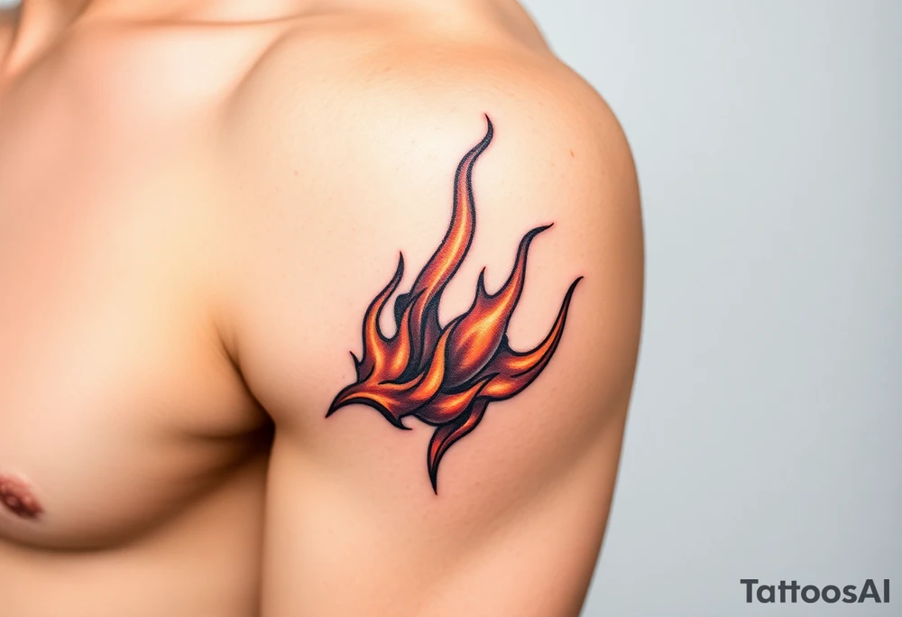 flame tattoo idea