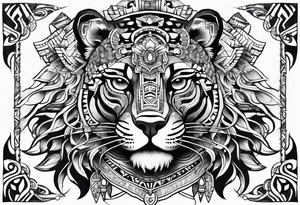 aztec jaguar warrior tattoo idea