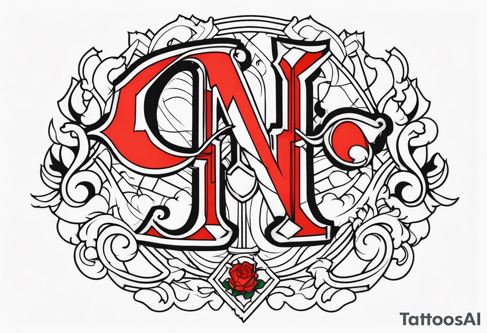 NCJB letters tattoo idea