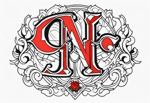 NCJB letters tattoo idea