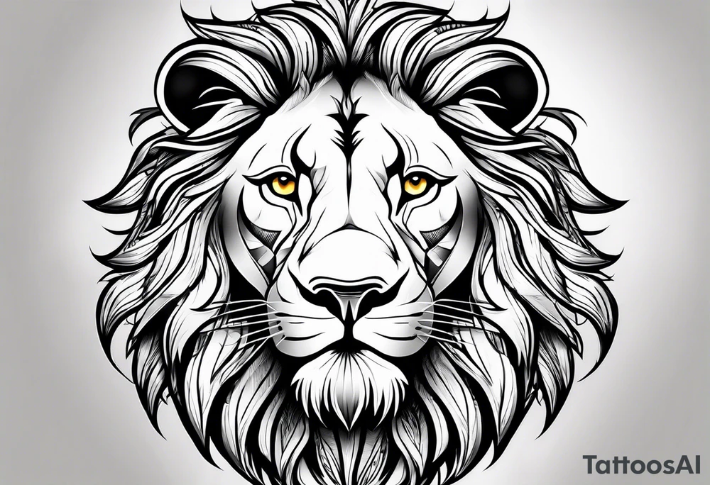 Lion from atlas tattoo idea