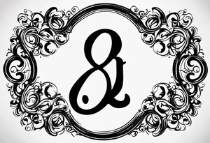 Just a plain Infinity symbol with a capital letter B in the center, a capital letter J in the left side, and a capital letter J in the right side tattoo idea
