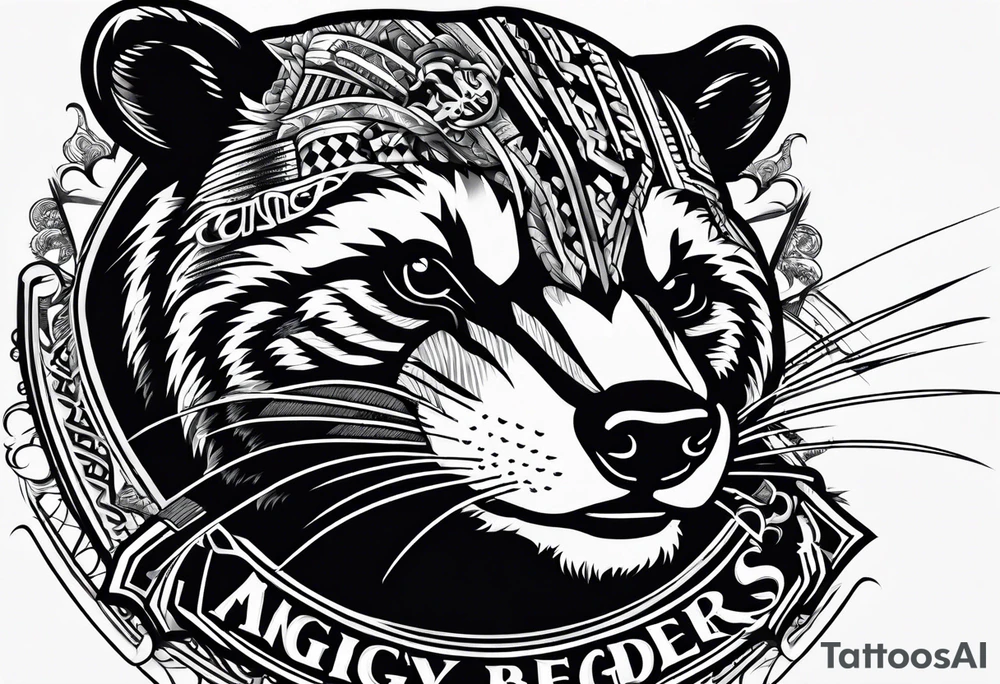 Angry Mc Badgers tattoo idea