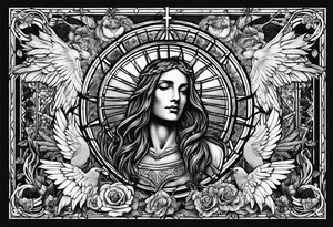Witchcraft Jesus jail mom farm  cancer zodiac 69 broken blessed lost tattoo idea