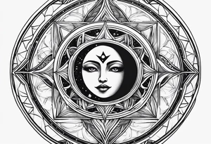 With all my heart and all my soul to the end of the universe To infinity and beyond.  sun and moon no face tattoo idea