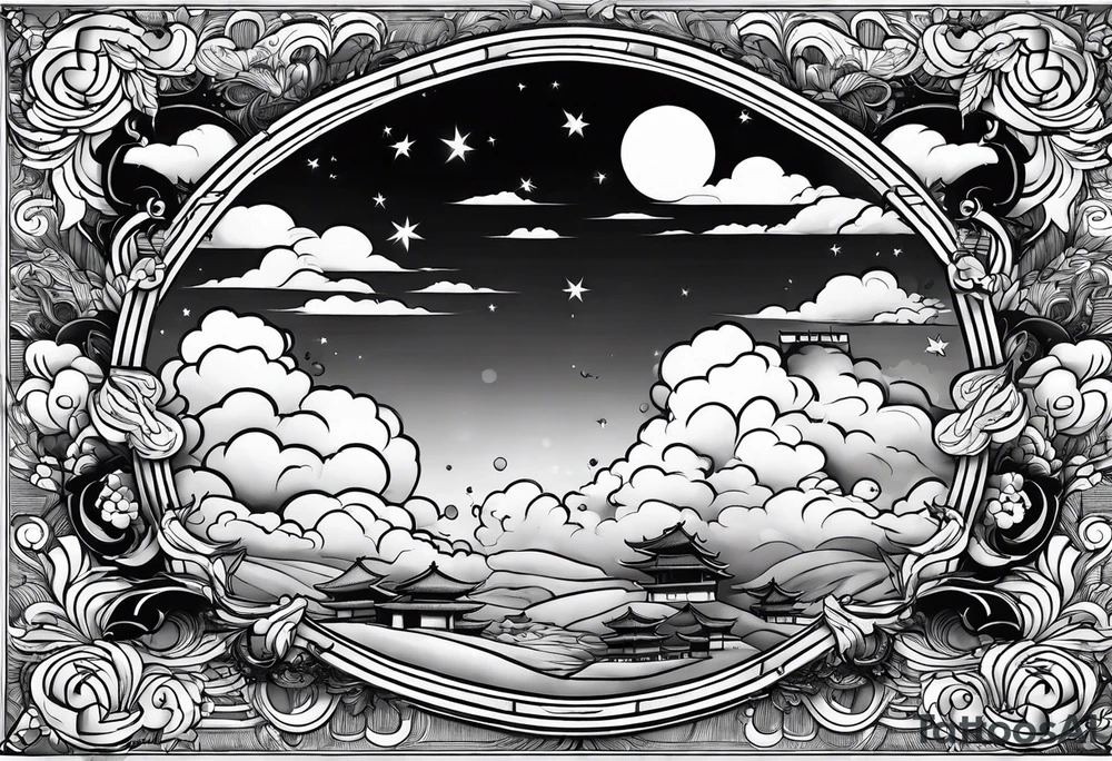 clouds tattoo idea