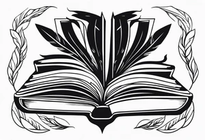 Books or Quill tattoo idea