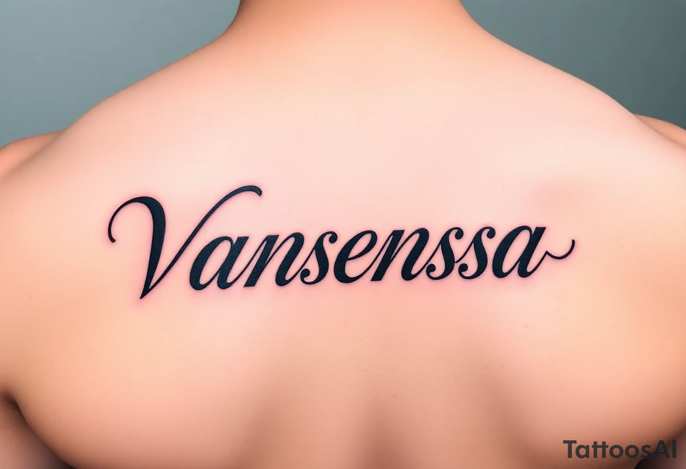 Name Vanessa tattoo idea