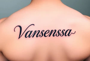 Name Vanessa tattoo idea