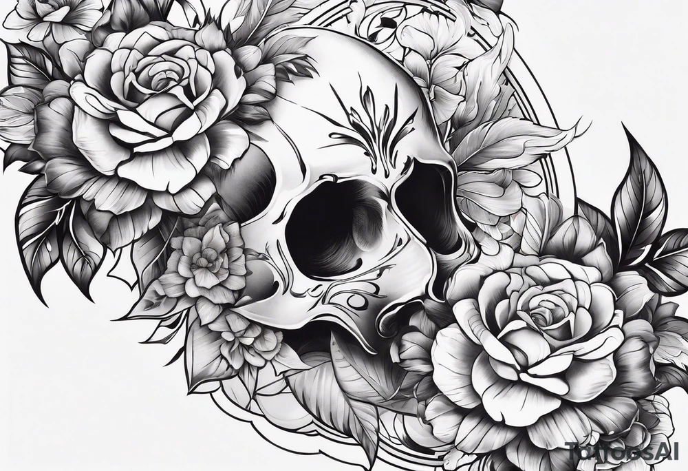 arm sleeve tattoo full guns and flowers and wings tattoo idea