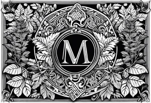 Hammer and fern tattoo idea