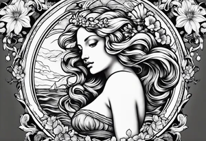 The birth of Venus tattoo idea
