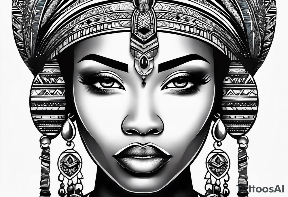 East african tribal markings Ugandan tattoo idea