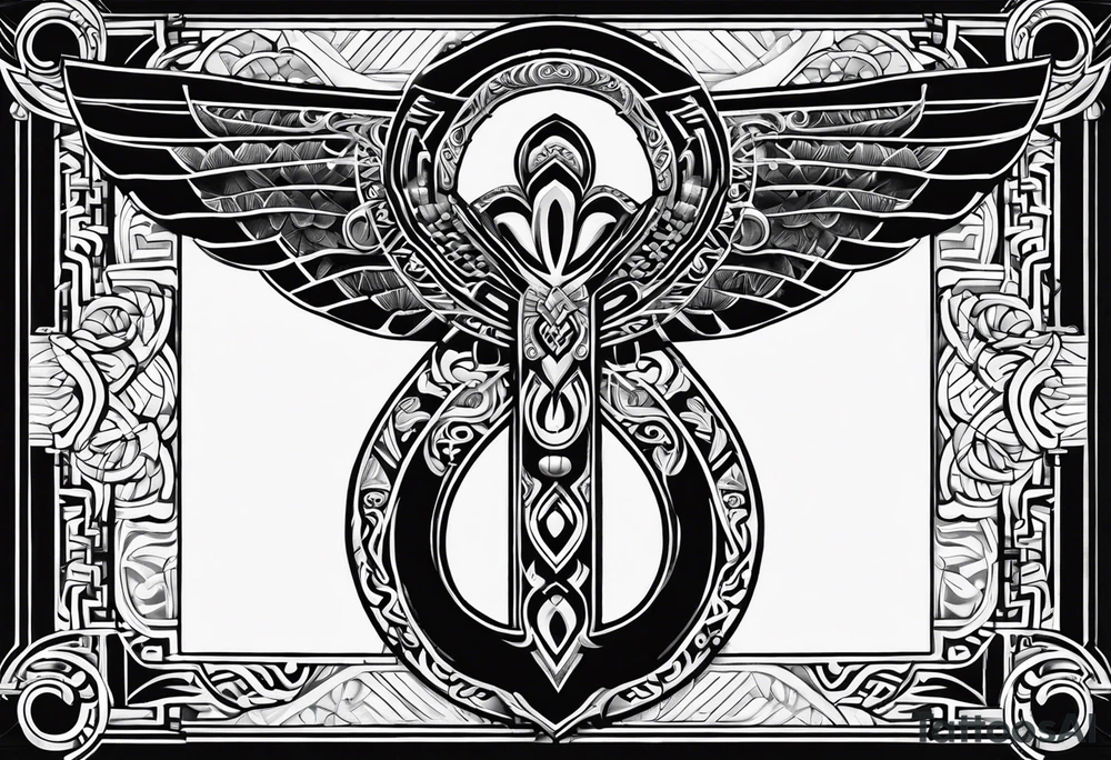 ankh, maori tattoo idea
