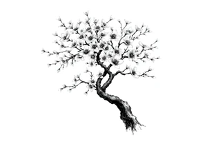 Blossom tree tattoo idea