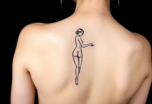 Naked lady for leg tattoo idea