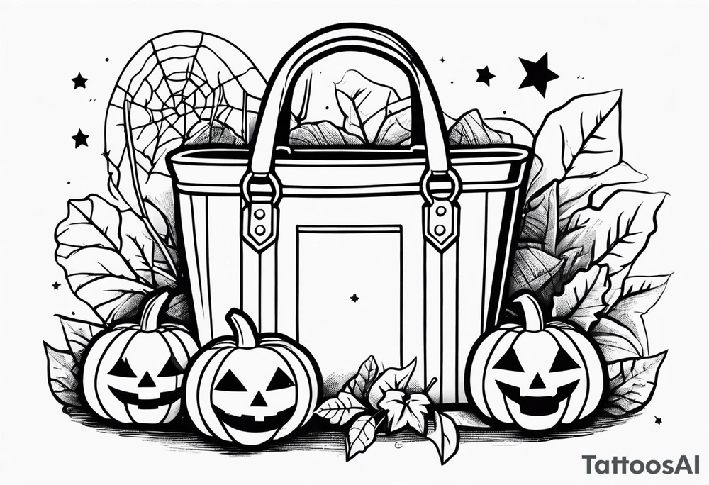 Trick-or-Treat Bag tattoo idea