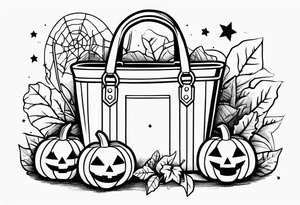 Trick-or-Treat Bag tattoo idea