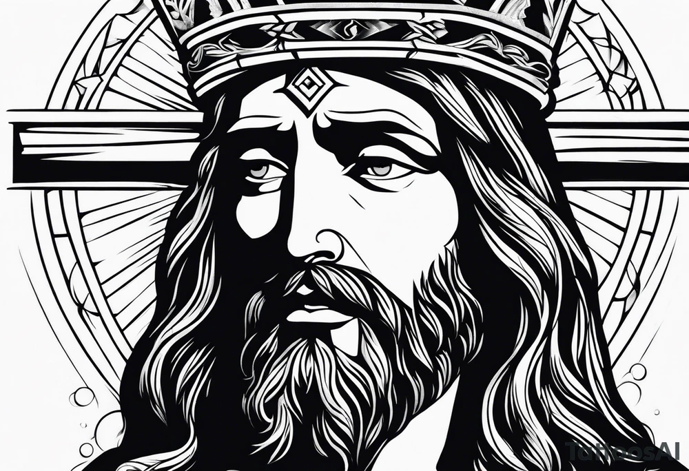 Jesus Christ, cross tattoo idea