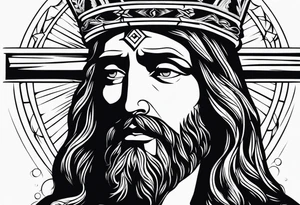 Jesus Christ, cross tattoo idea