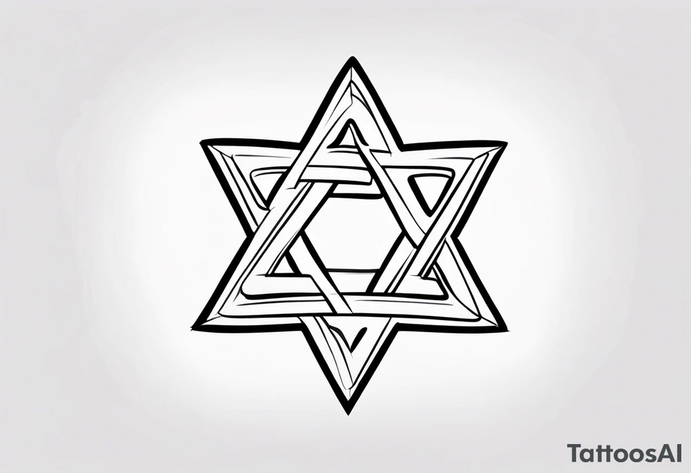 star of david tattoo idea